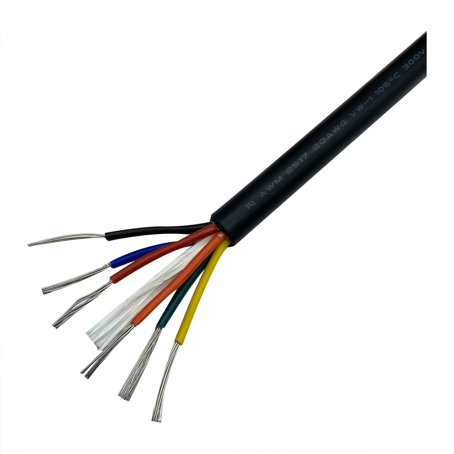 UL2517 105 ℃ 300V ПВХ-оболочка из луженой меди кабеля питания
